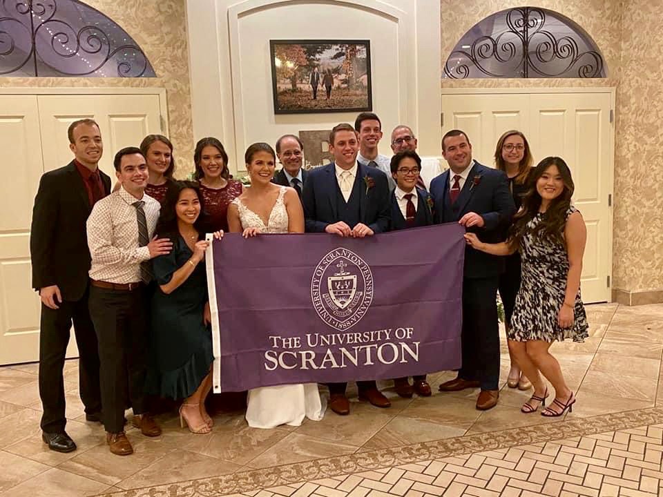 Scranton alumni at the Bayzick wedding on 10/14/22
